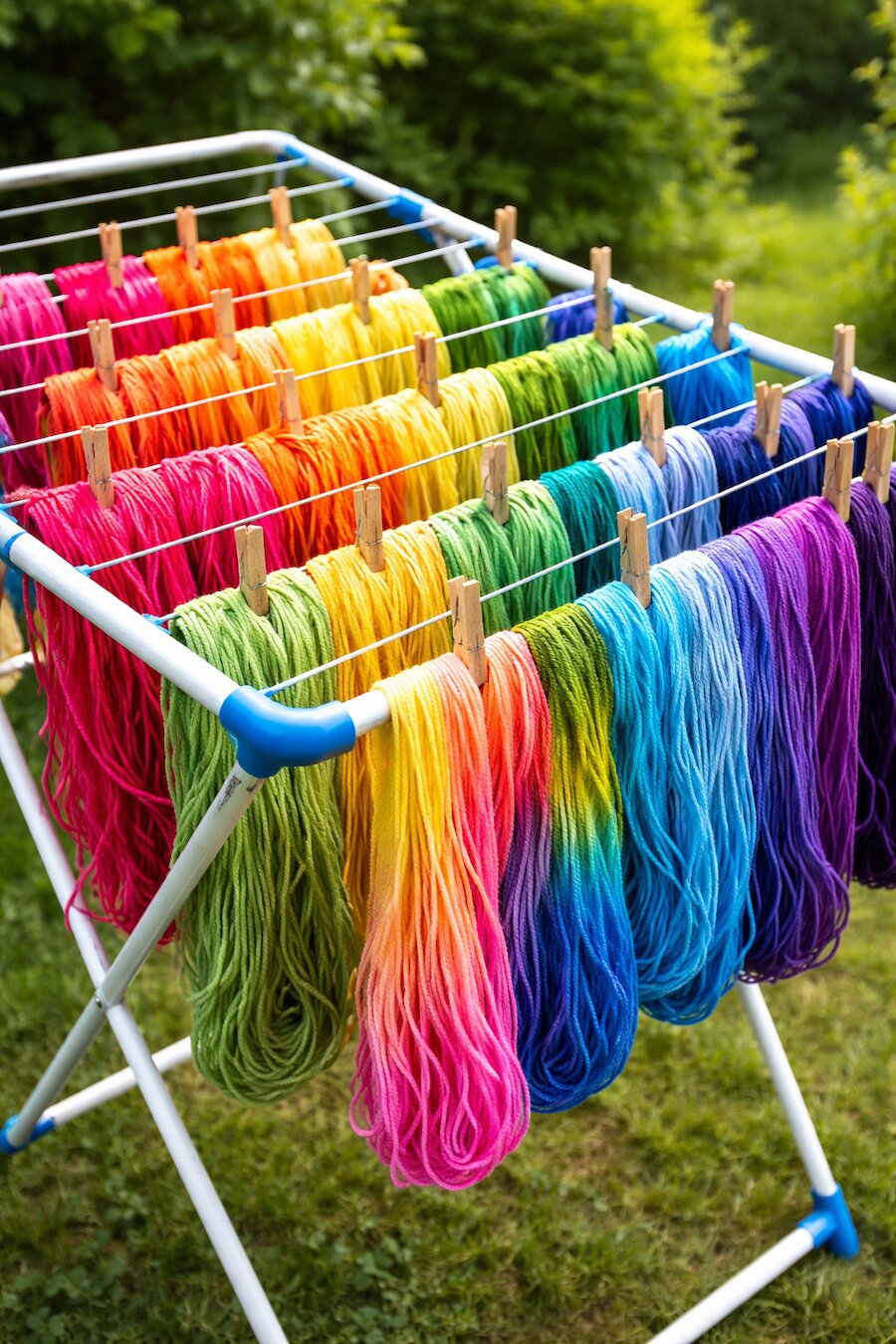 bunte Wolle &copy; Nora tsiknakos KI generiert